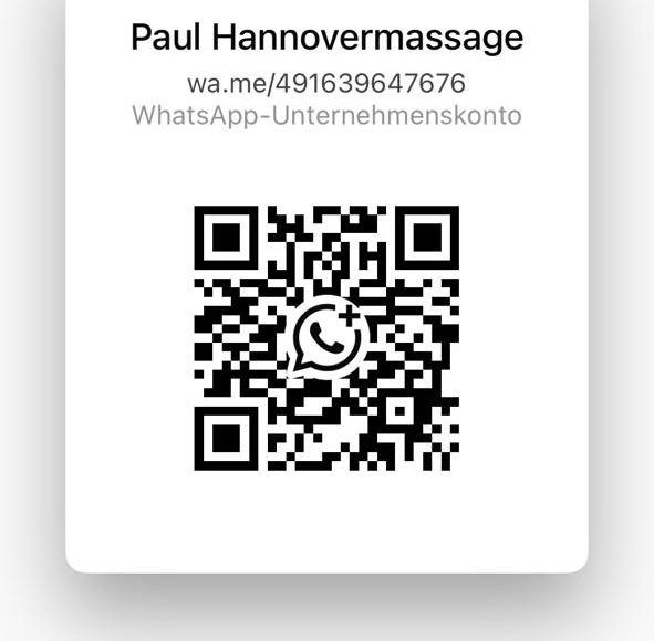 Whatsapp_QR_Code_Kontakt Achtsame Massage Hannover Döhren und WhatsApp-Kontakt QR Code.